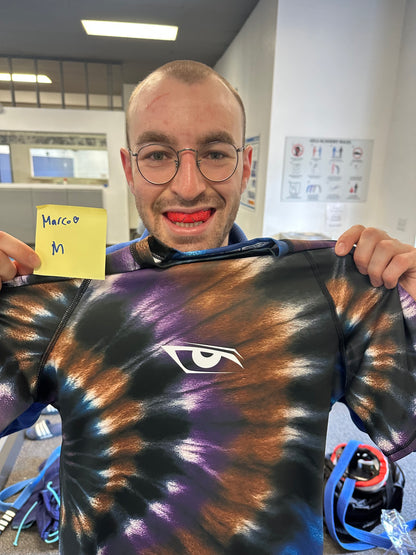 Tie Dye Short Sleeve Rashguard