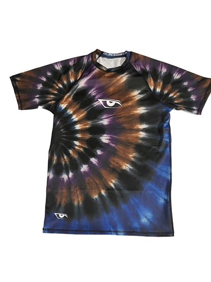 Tie Dye Short Sleeve Rashguard