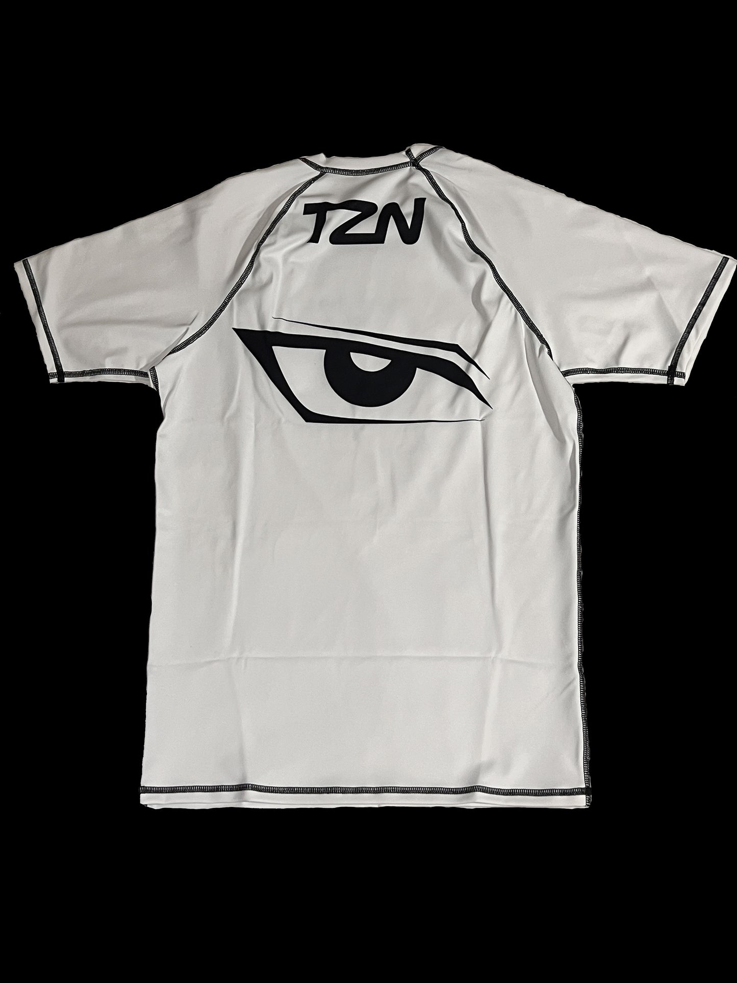 White Short Sleeve Rashguard